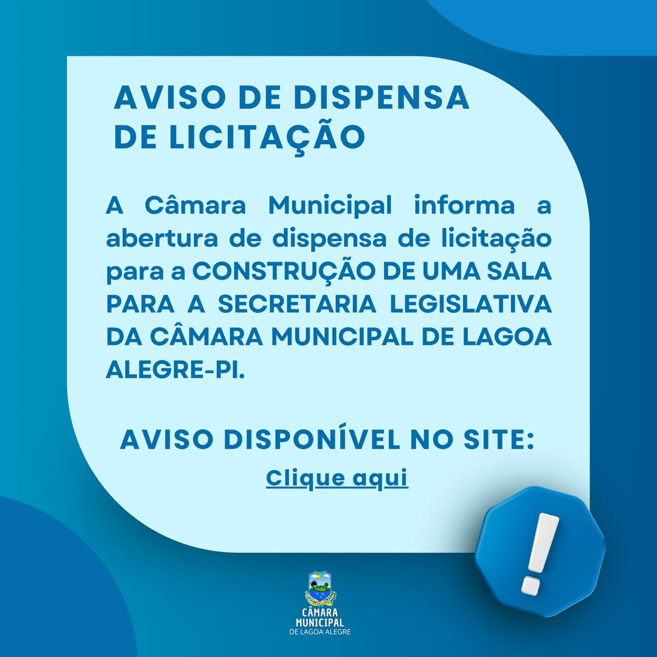 AVISO DE DISPENSA DE LICITAÇÃO Nº 15/2025.