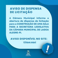 AVISO DE DISPENSA DE LICITAÇÃO Nº 15/2025.