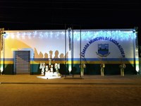 Câmara Municipal de Lagoa Alegre inaugura presépio e decoração natalina em frente ao legislativo