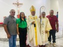 Presidente da Câmara participa de Missa com Arcebispo.